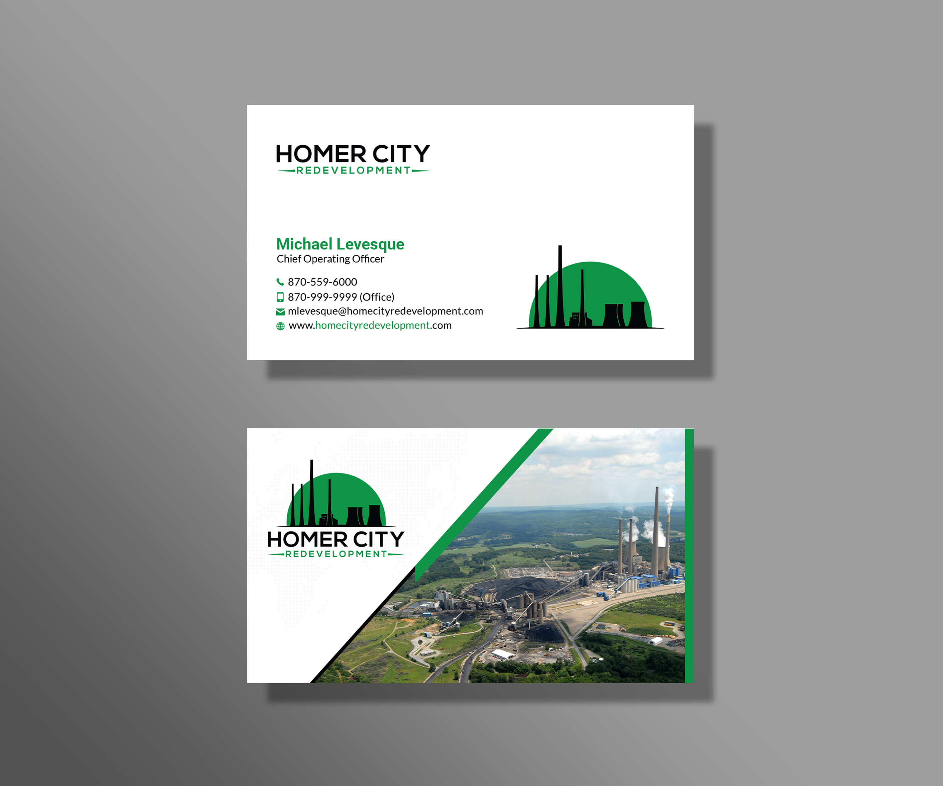 Business Card Design by Sujan4art for Homer City Redevelopment LLC | Design #32078617