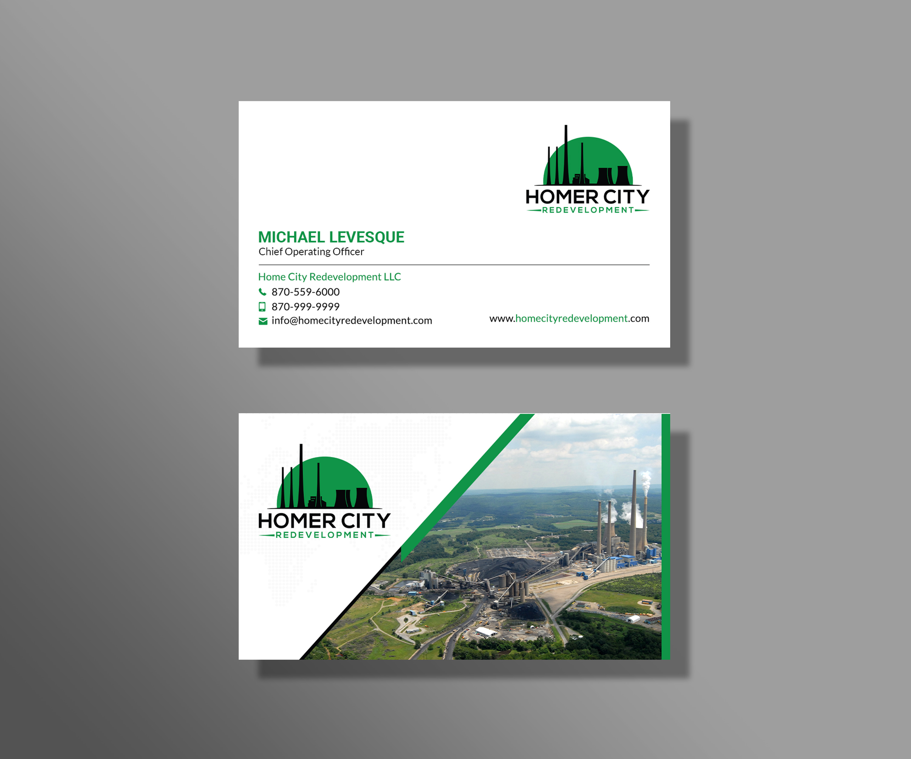 Business Card Design by Sujan4art for Homer City Redevelopment LLC | Design #32078618