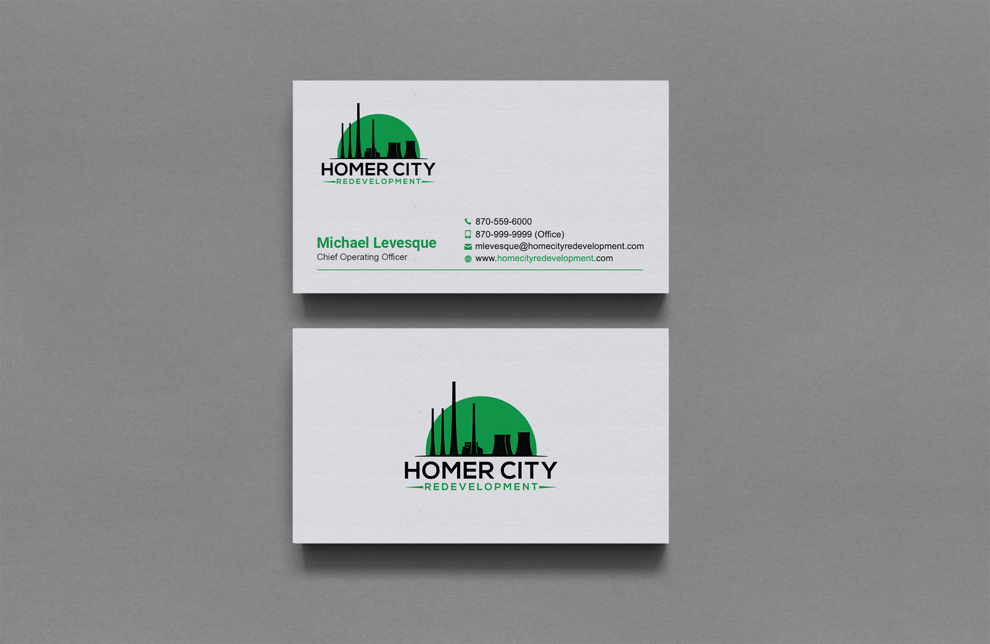 Diseño de Tarjeta de Presentación por Sujan4art para Homer City Redevelopment LLC | Diseño #32078626