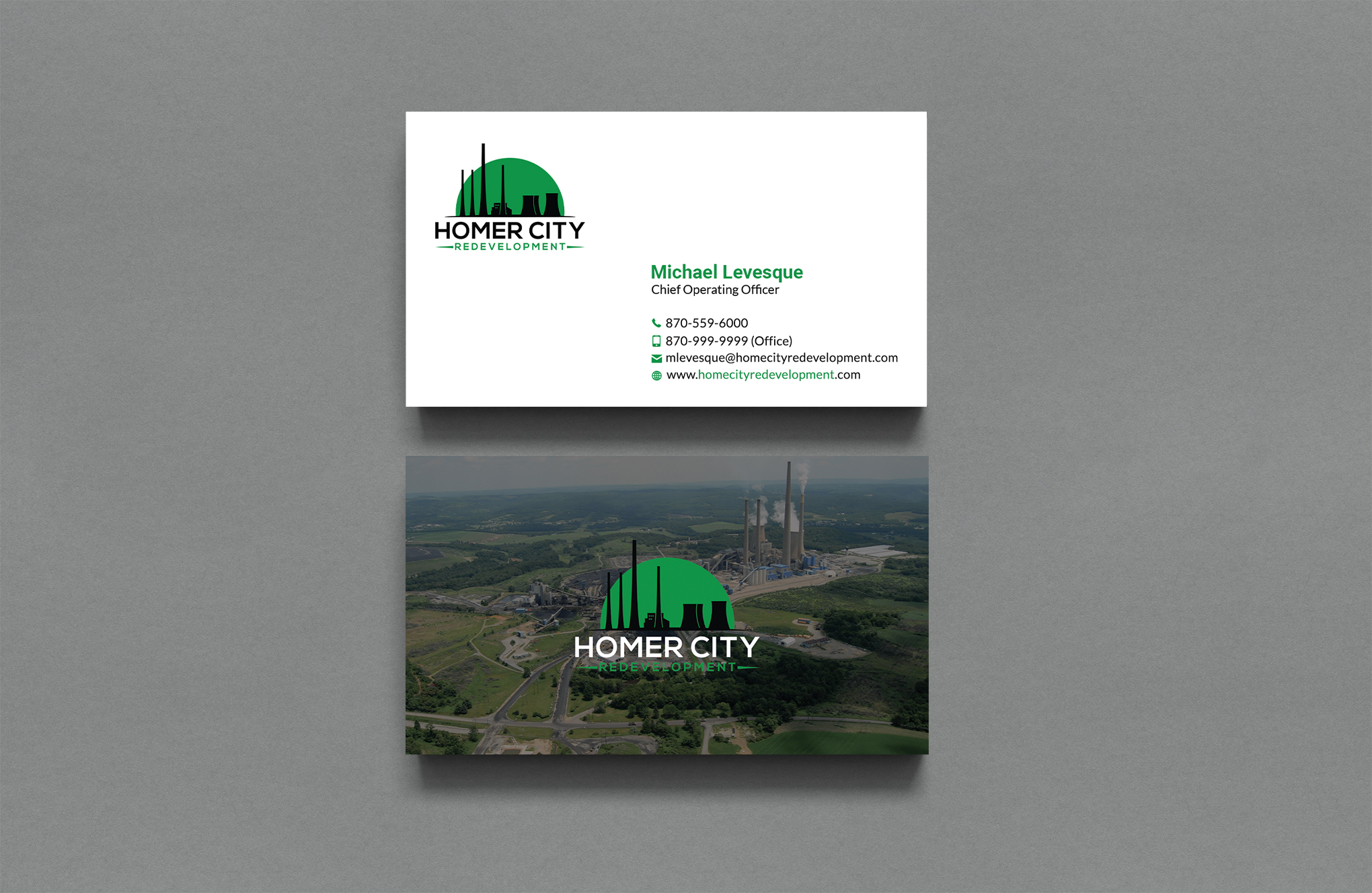 Business Card Design by Sujan4art for Homer City Redevelopment LLC | Design #32078627