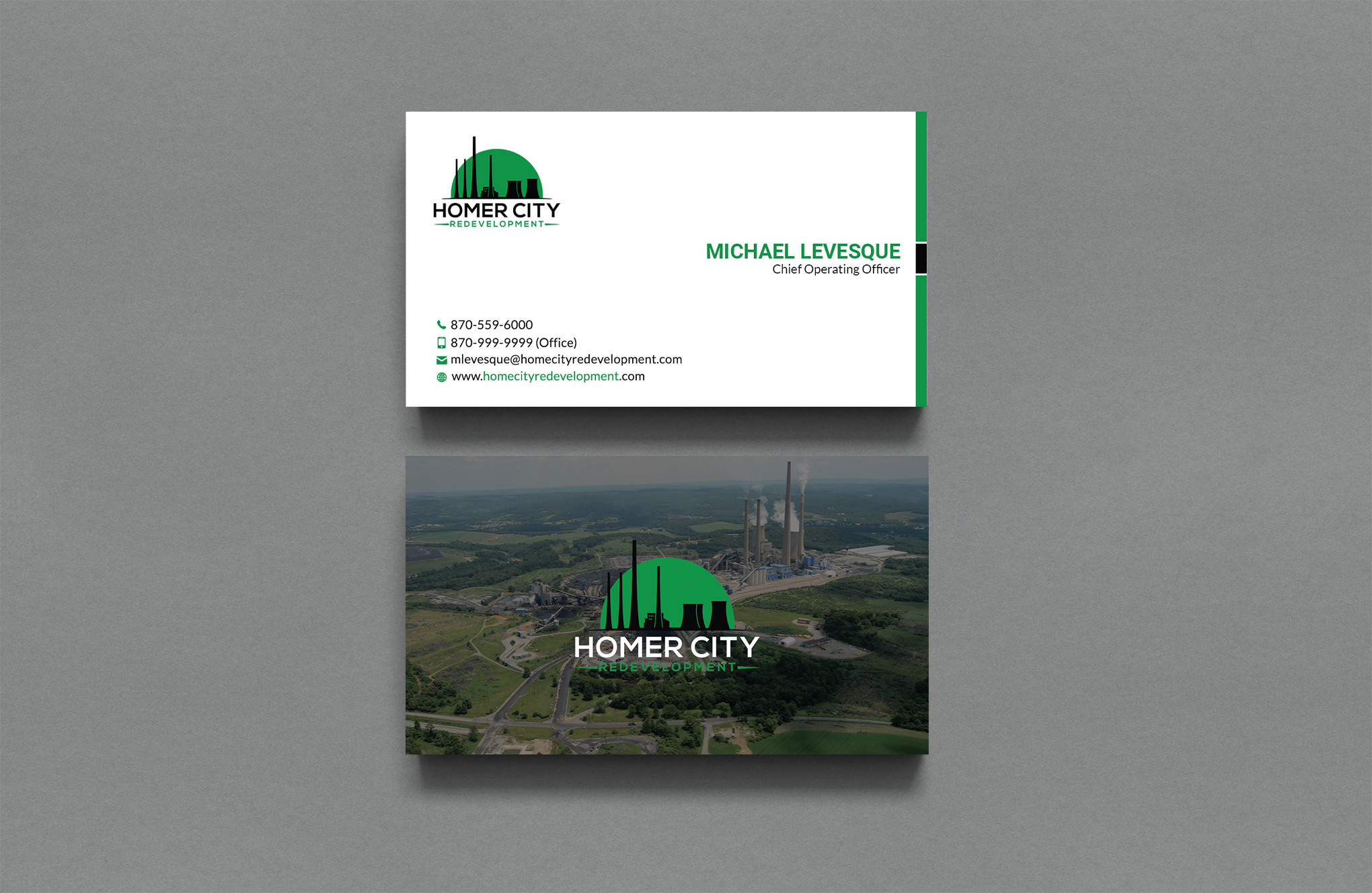 Business Card Design by Sujan4art for Homer City Redevelopment LLC | Design #32078628