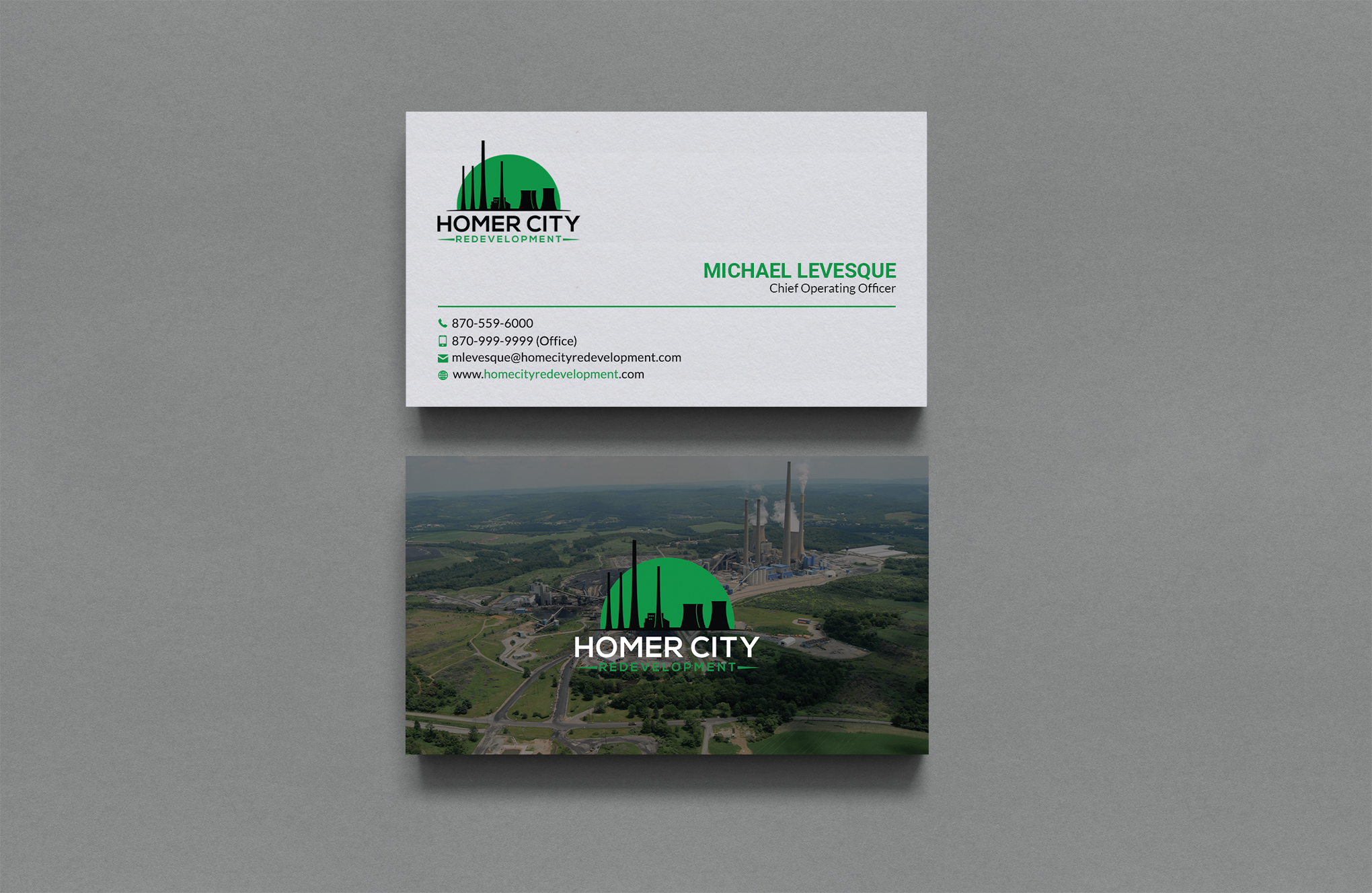 Business Card Design by Sujan4art for Homer City Redevelopment LLC | Design #32078629