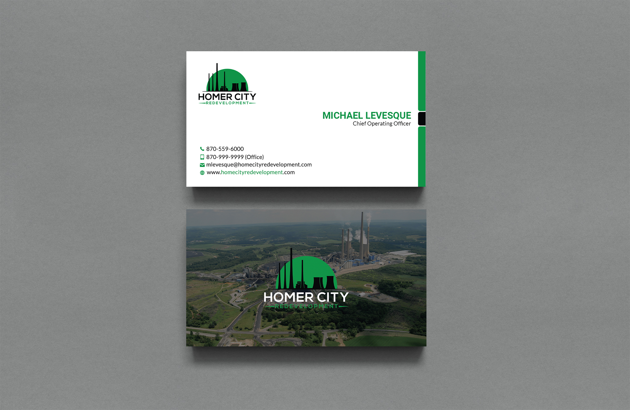 Business Card Design by Sujan4art for Homer City Redevelopment LLC | Design #32078630