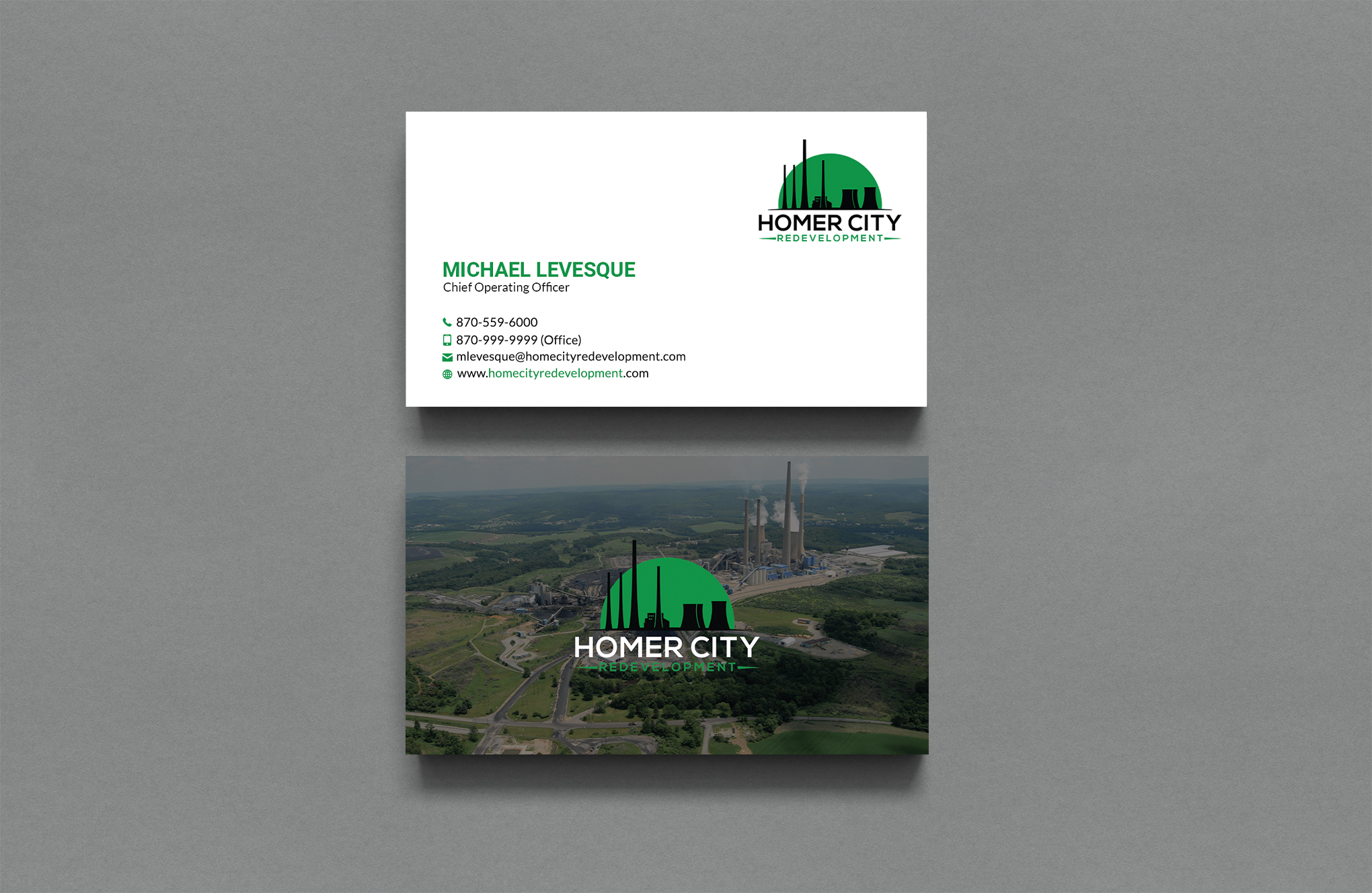 Business Card Design by Sujan4art for Homer City Redevelopment LLC | Design #32078631