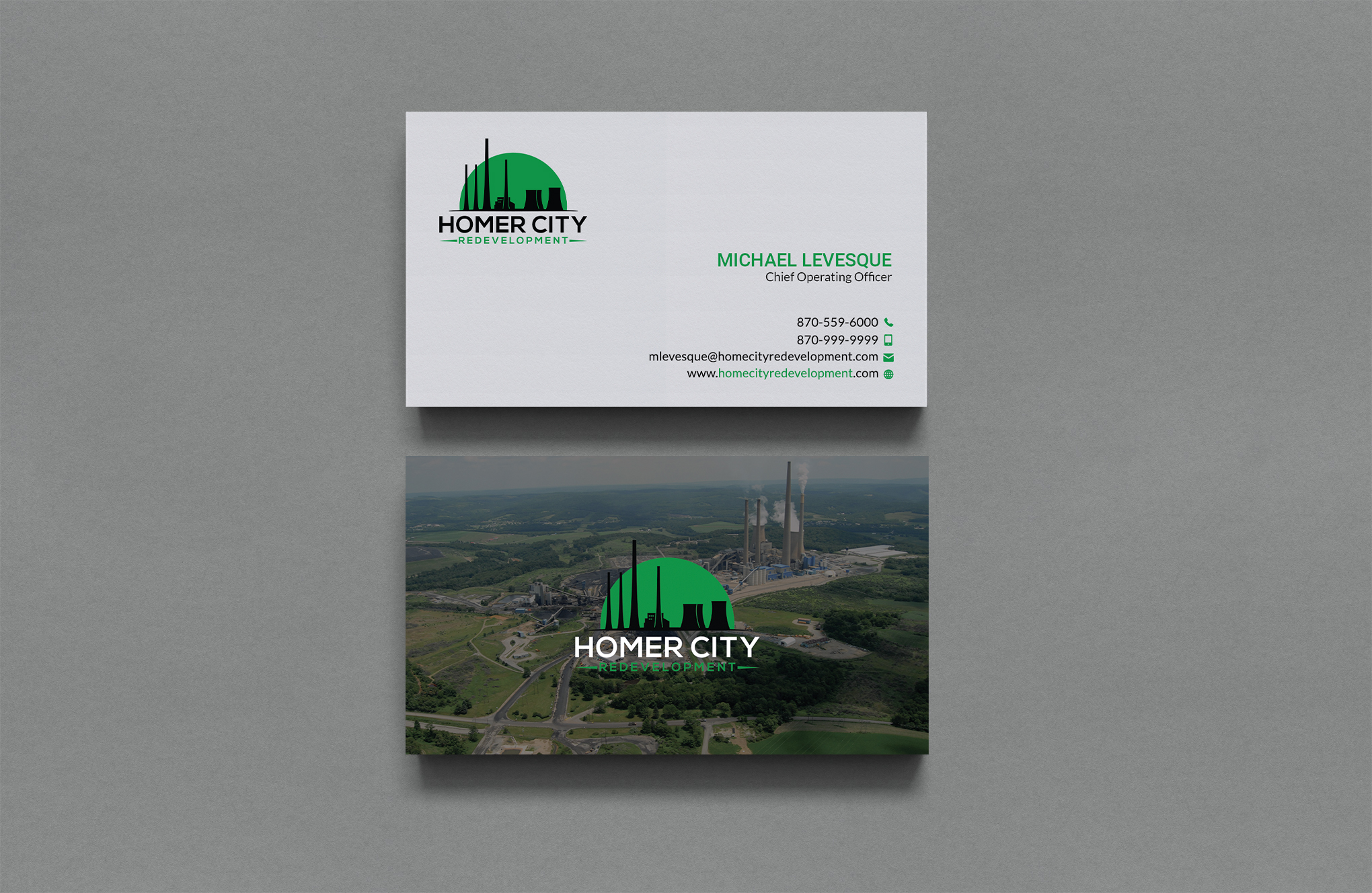 Business Card Design by Sujan4art for Homer City Redevelopment LLC | Design #32078632