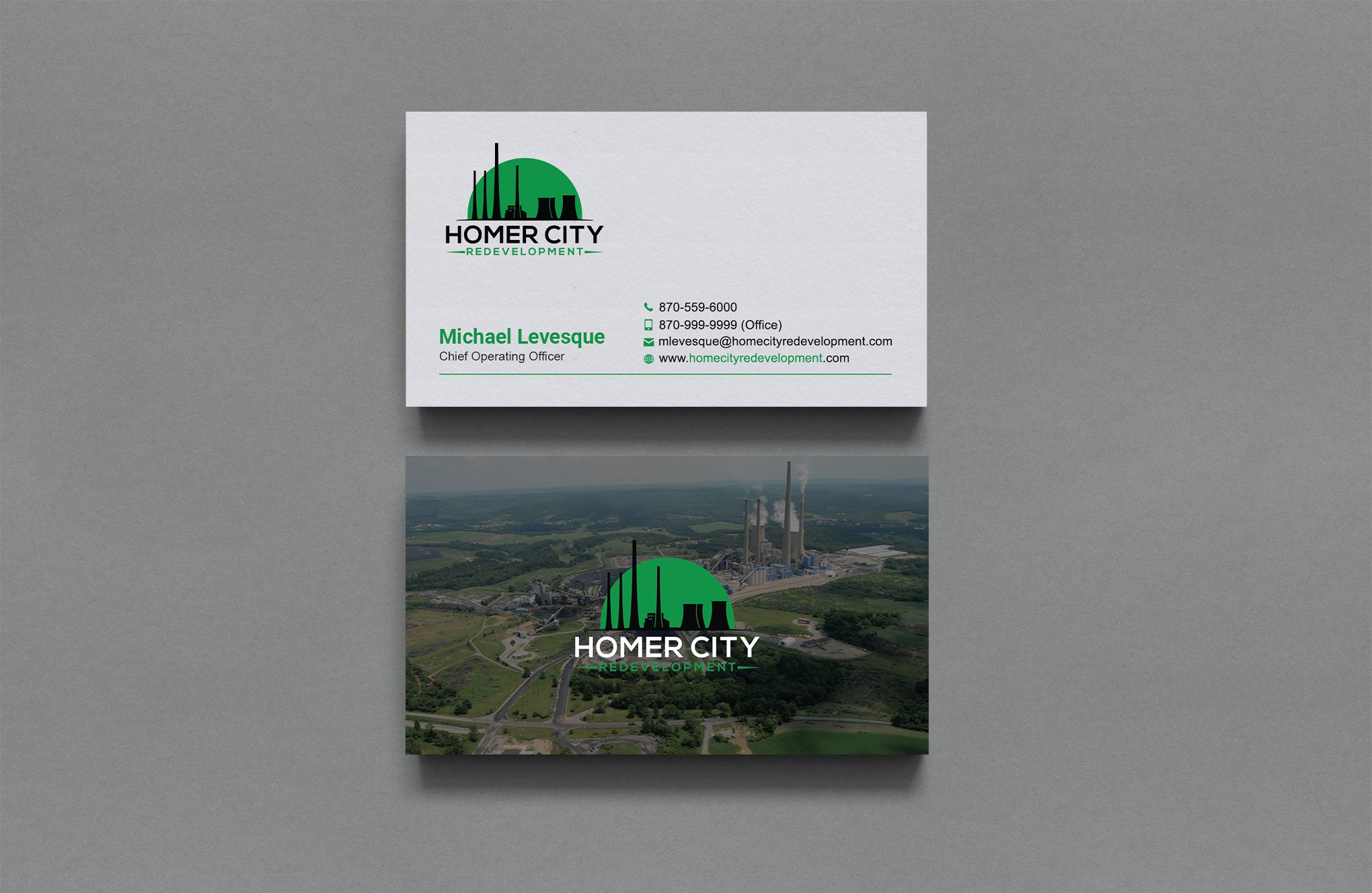 Business Card Design by Sujan4art for Homer City Redevelopment LLC | Design #32078633