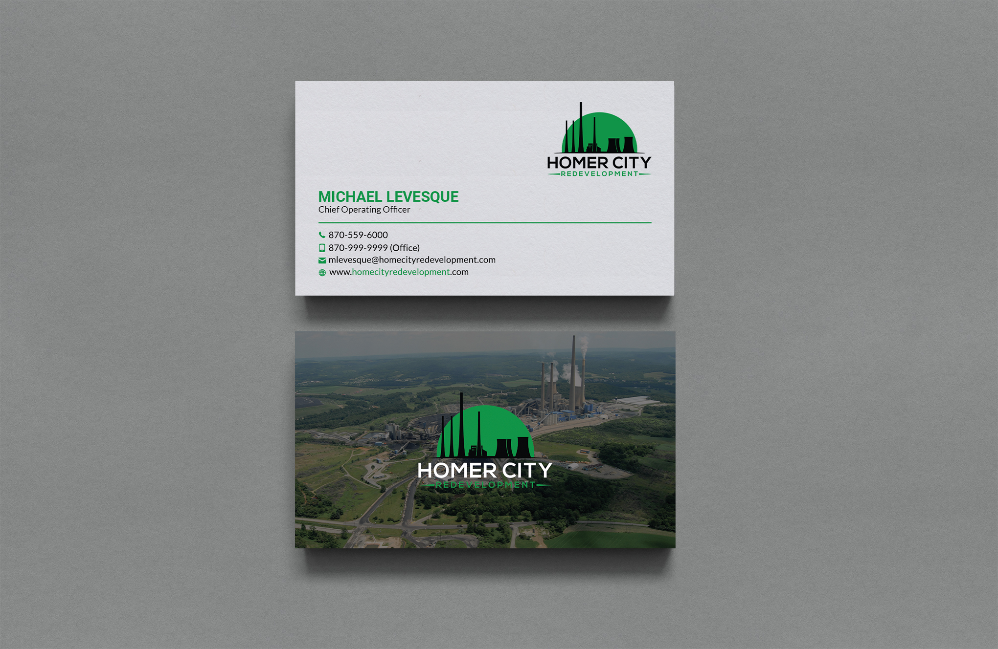 Business Card Design by Sujan4art for Homer City Redevelopment LLC | Design #32078637