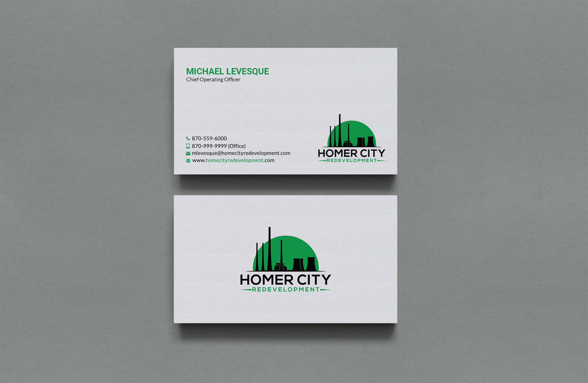 Diseño de Tarjeta de Presentación por Sujan4art para Homer City Redevelopment LLC | Diseño #32078646