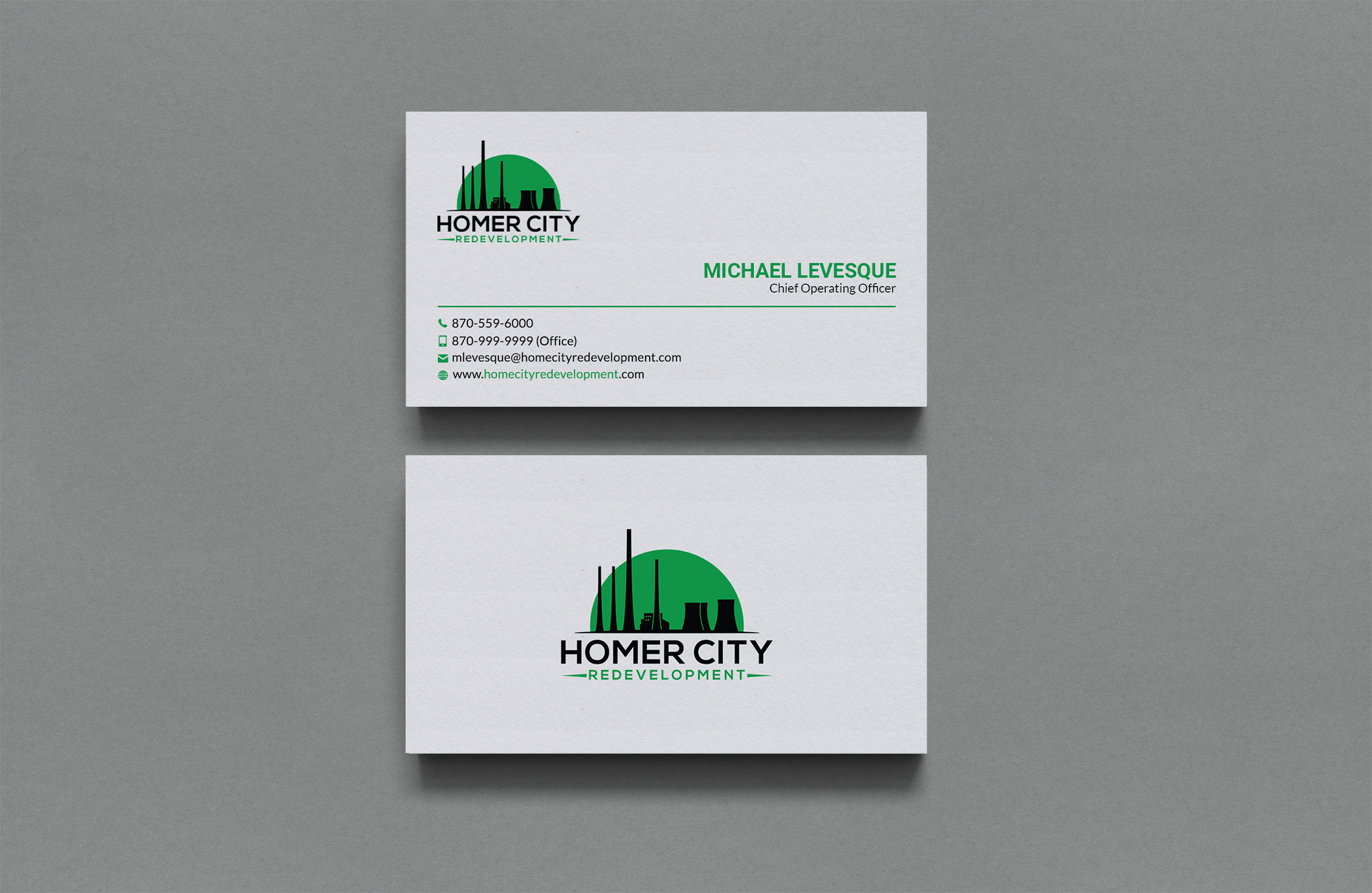 Business Card Design by Sujan4art for Homer City Redevelopment LLC | Design #32078647