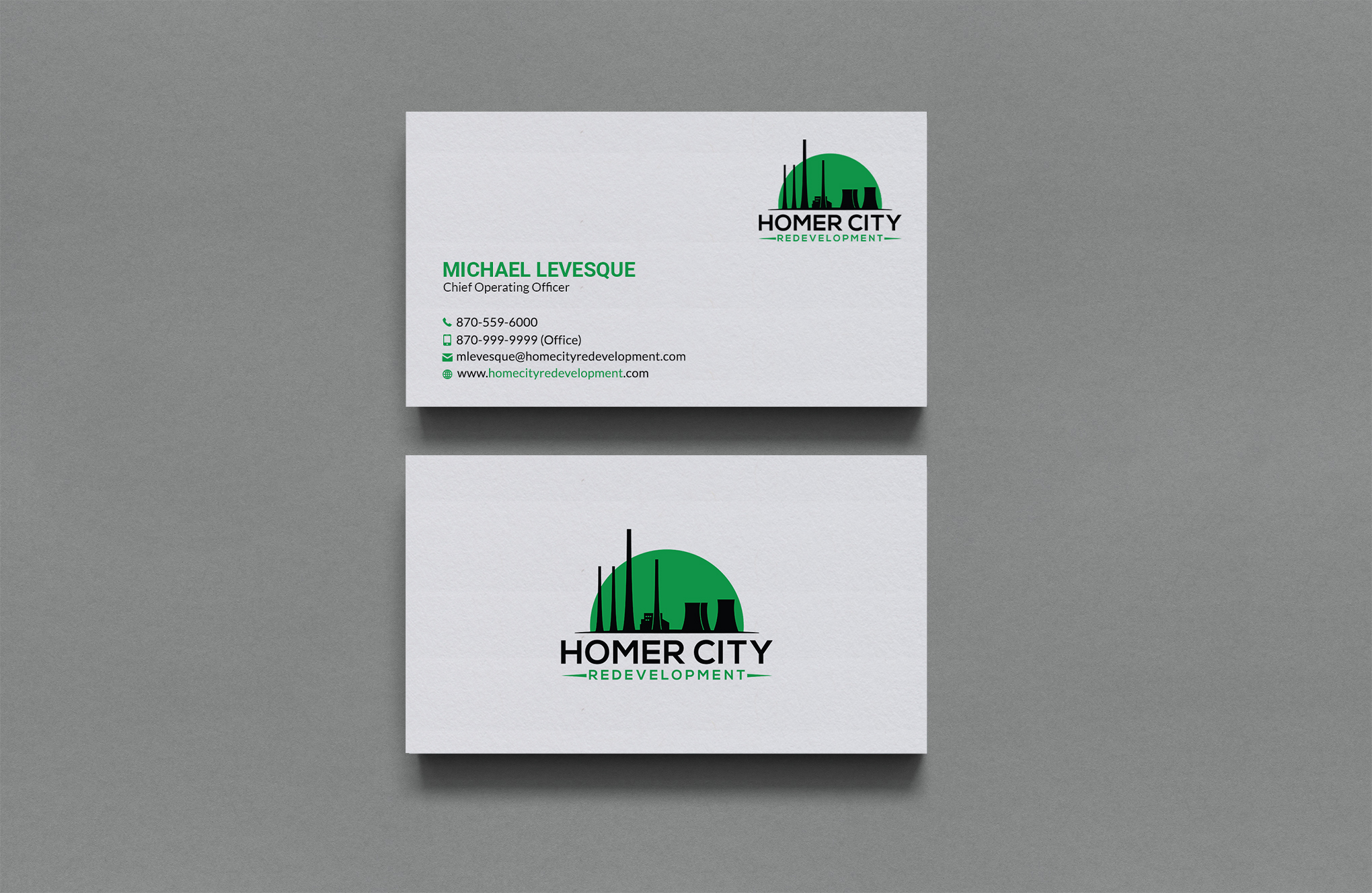 Business Card Design by Sujan4art for Homer City Redevelopment LLC | Design #32078648