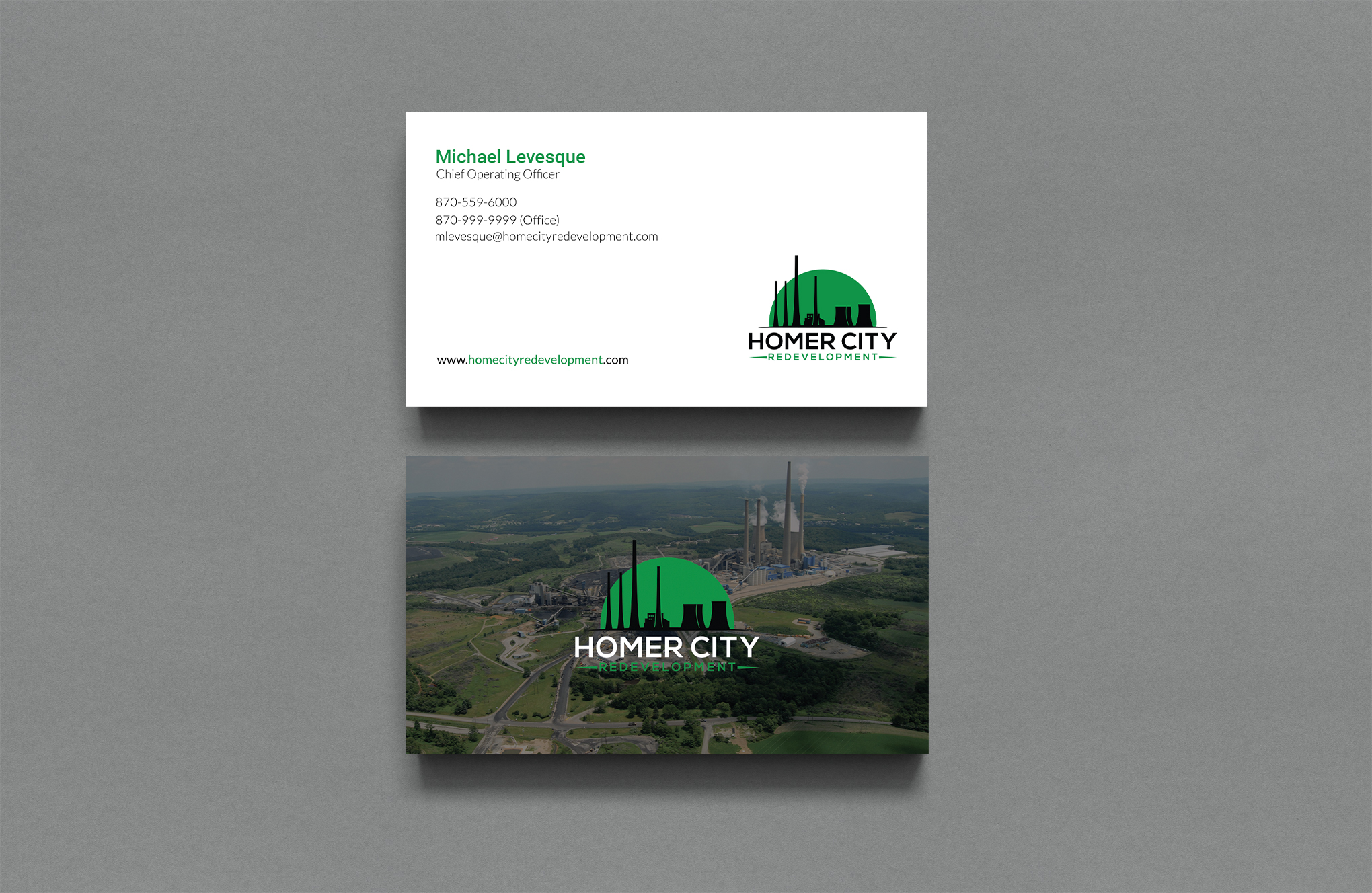 Business Card Design by Sujan4art for Homer City Redevelopment LLC | Design #32078650