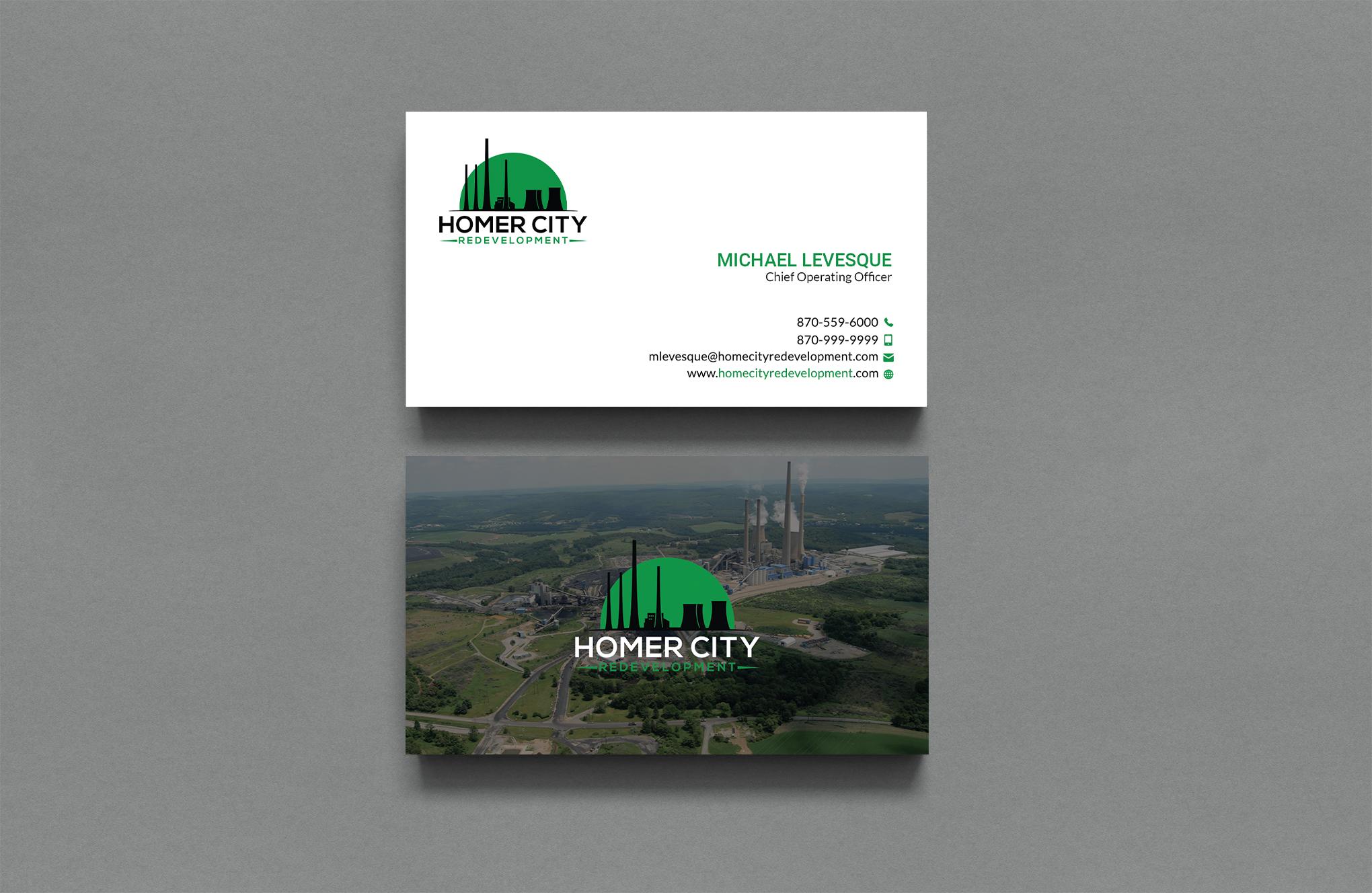 Business Card Design by Sujan4art for Homer City Redevelopment LLC | Design #32078651