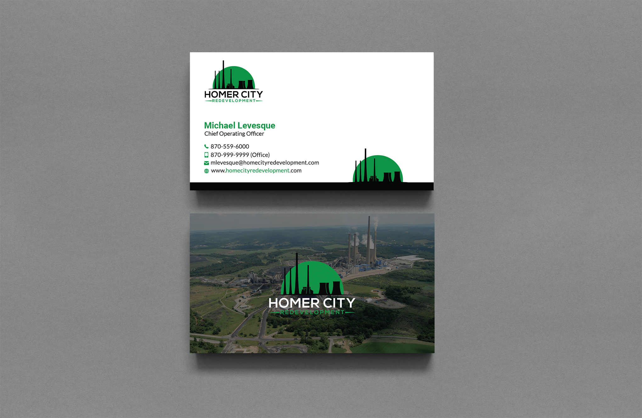 Business Card Design by Sujan4art for Homer City Redevelopment LLC | Design #32078652