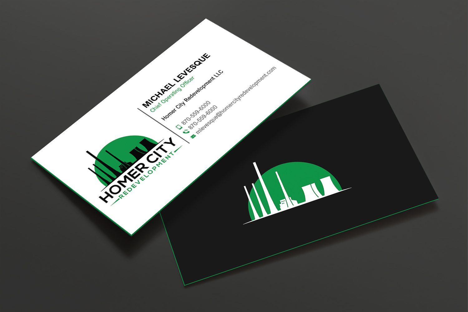 Visitenkarten-Design von DesignShout für Homer City Redevelopment LLC | Design #32078171