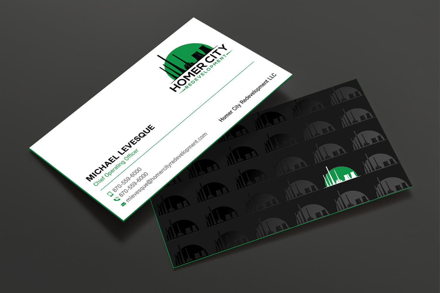 Business Card Design by DesignShout for Homer City Redevelopment LLC | Design #32078443