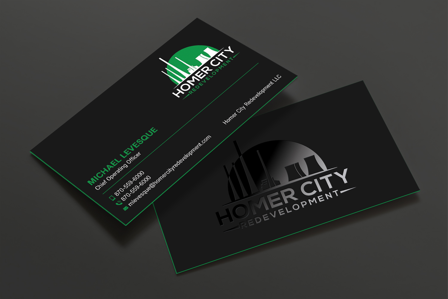 Business Card Design by DesignShout for Homer City Redevelopment LLC | Design #32078493