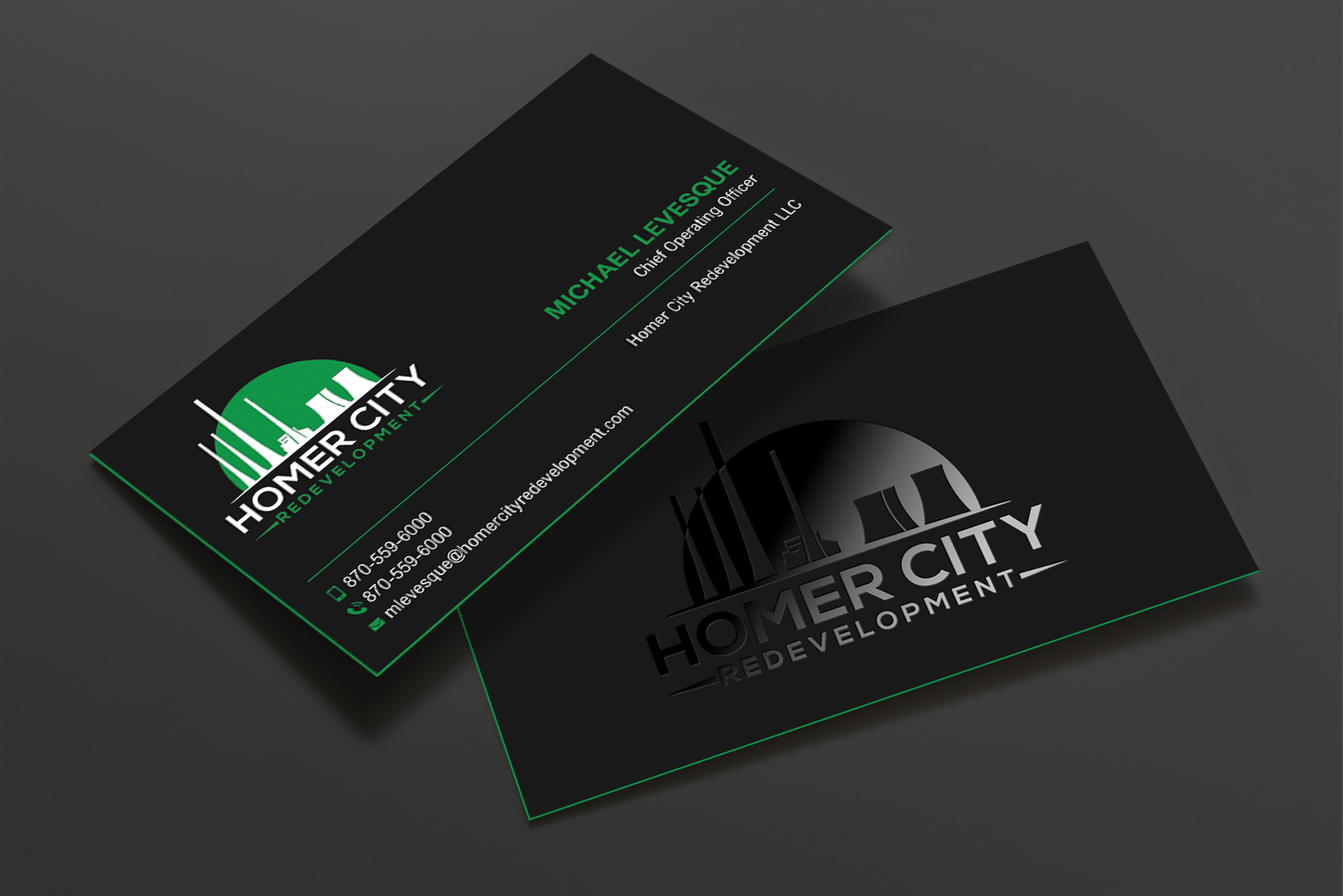 Business Card Design by DesignShout for Homer City Redevelopment LLC | Design #32078495