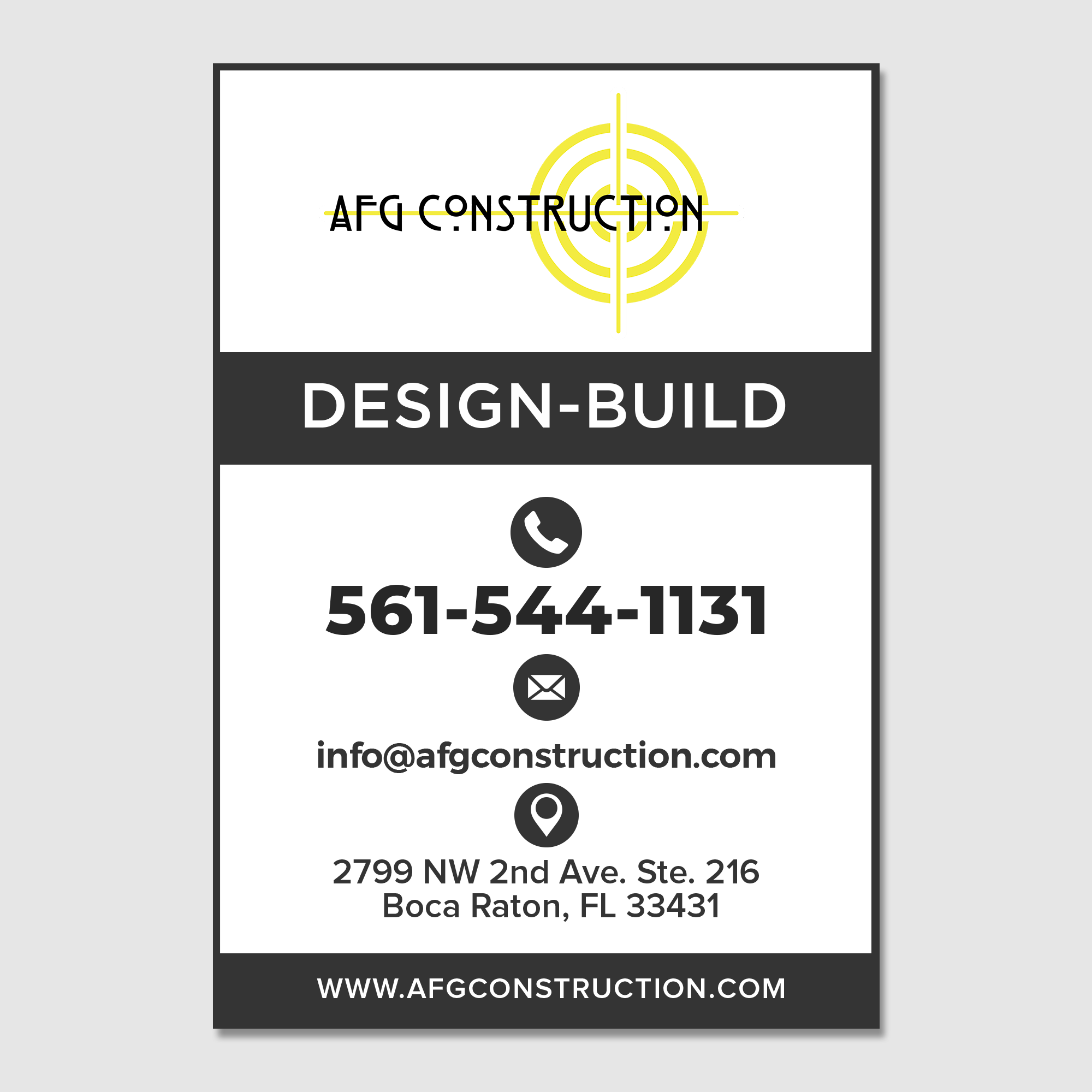 Signage Design by WellDesign for AFG | Design #32153027