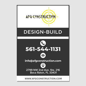 Signage Design by WellDesign for AFG | Design: #32153029