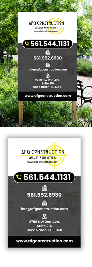 Signage Design by debdesign for AFG | Design: #32093091