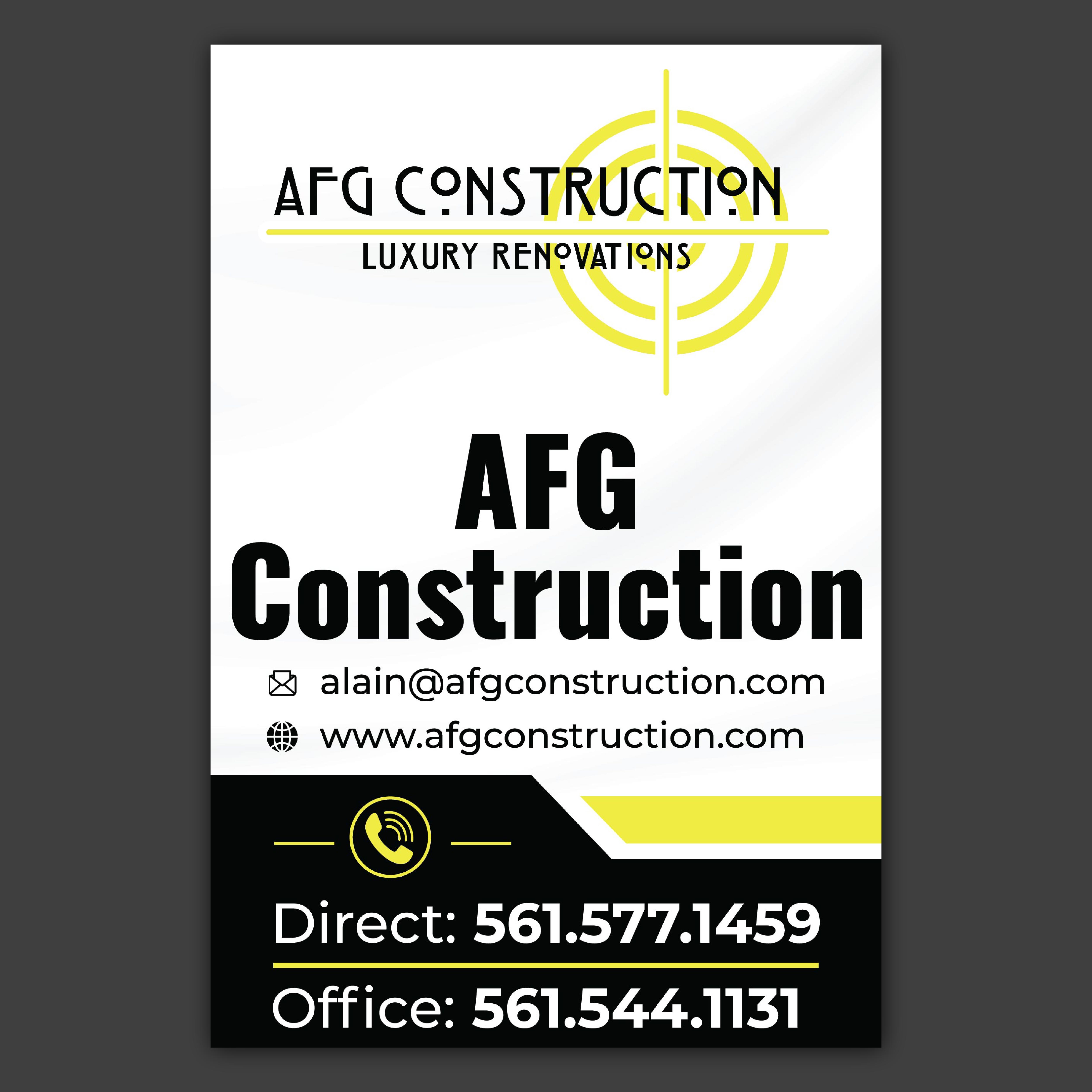 Signage Design by Bidita Saha for AFG | Design #32094614