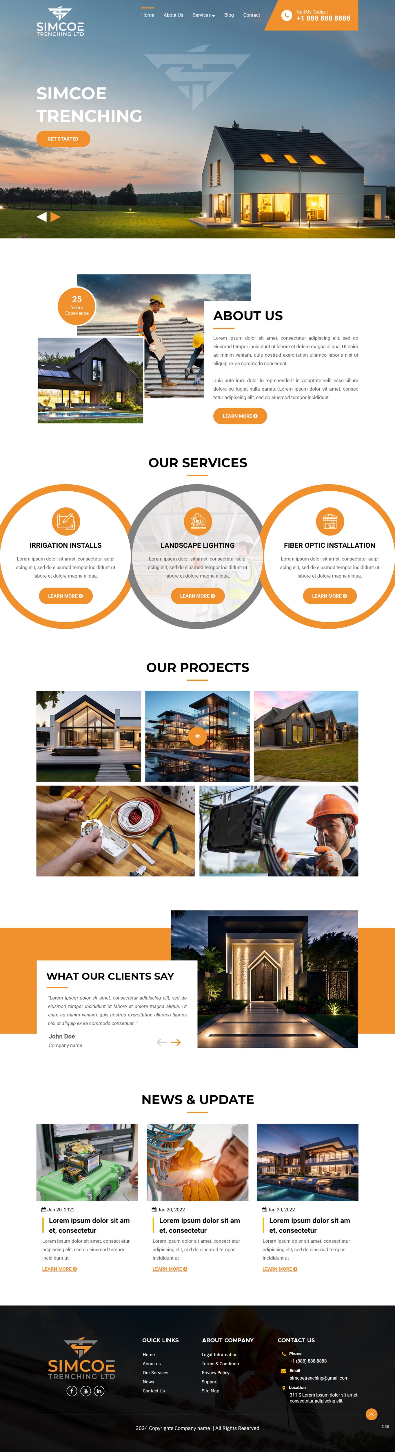 Web-Design von pb für Simcoe Trenching LTD. | Design #32096651
