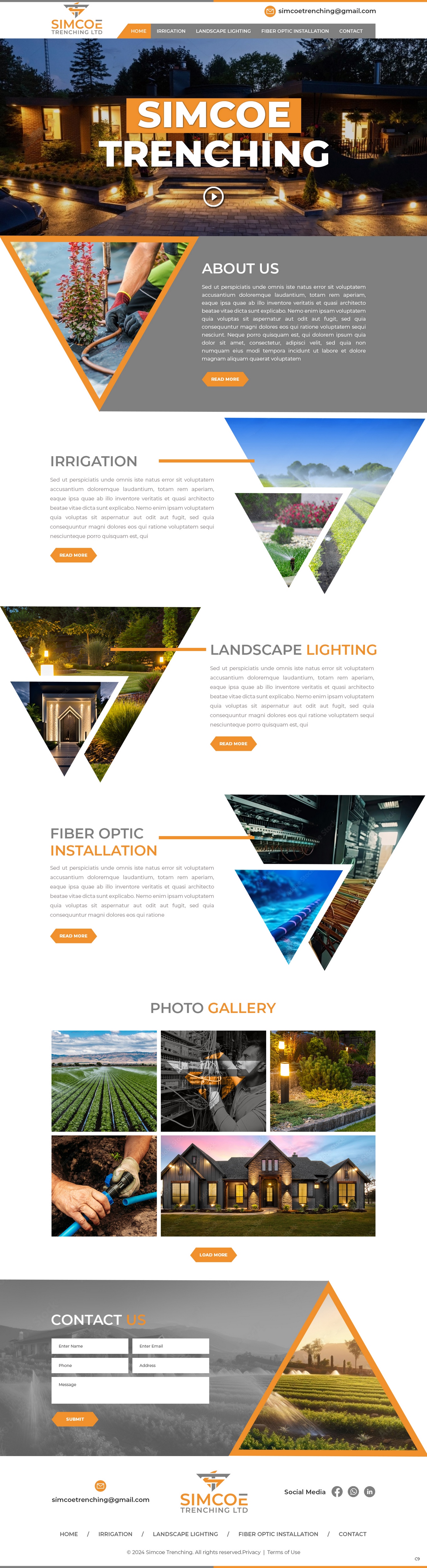 Web Design by pb for Simcoe Trenching LTD. | Design #32096652
