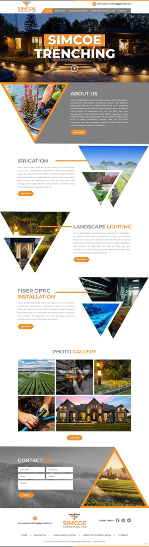 Web Design by pb for Simcoe Trenching LTD. | Design: #32096652