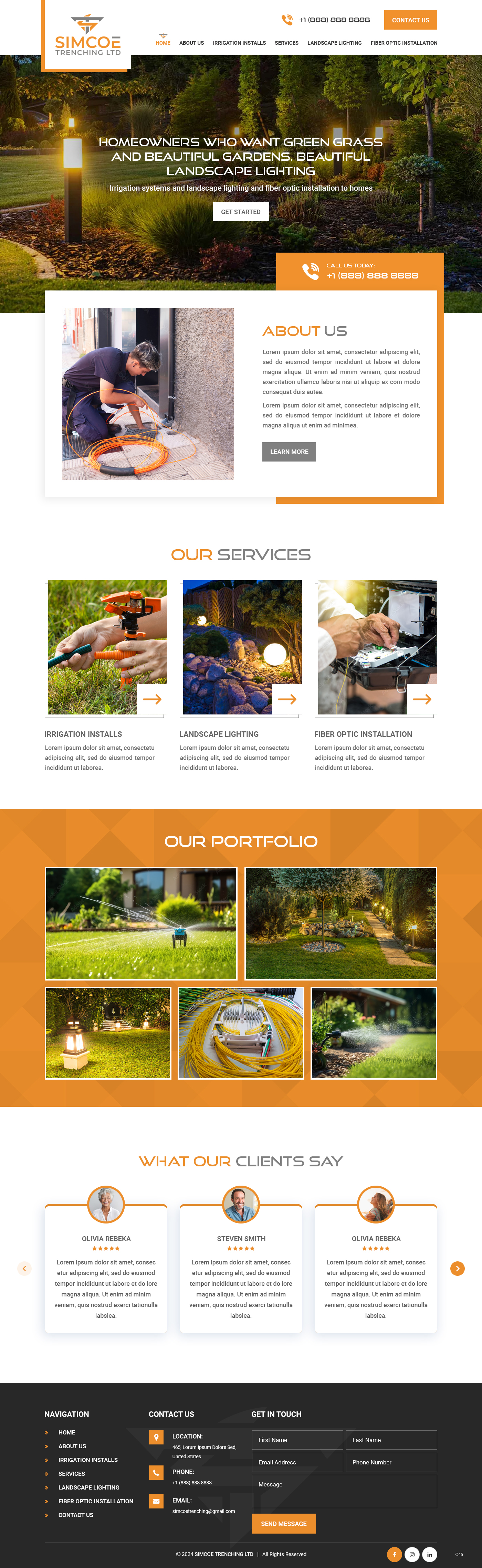 Web Design by pb for Simcoe Trenching LTD. | Design #32096653