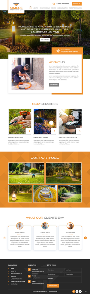 Web Design by pb for Simcoe Trenching LTD. | Design: #32096653