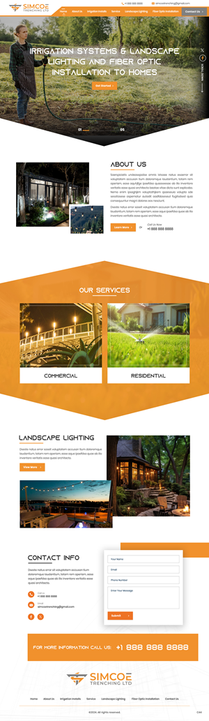 Web Design by pb for Simcoe Trenching LTD. | Design: #32096654