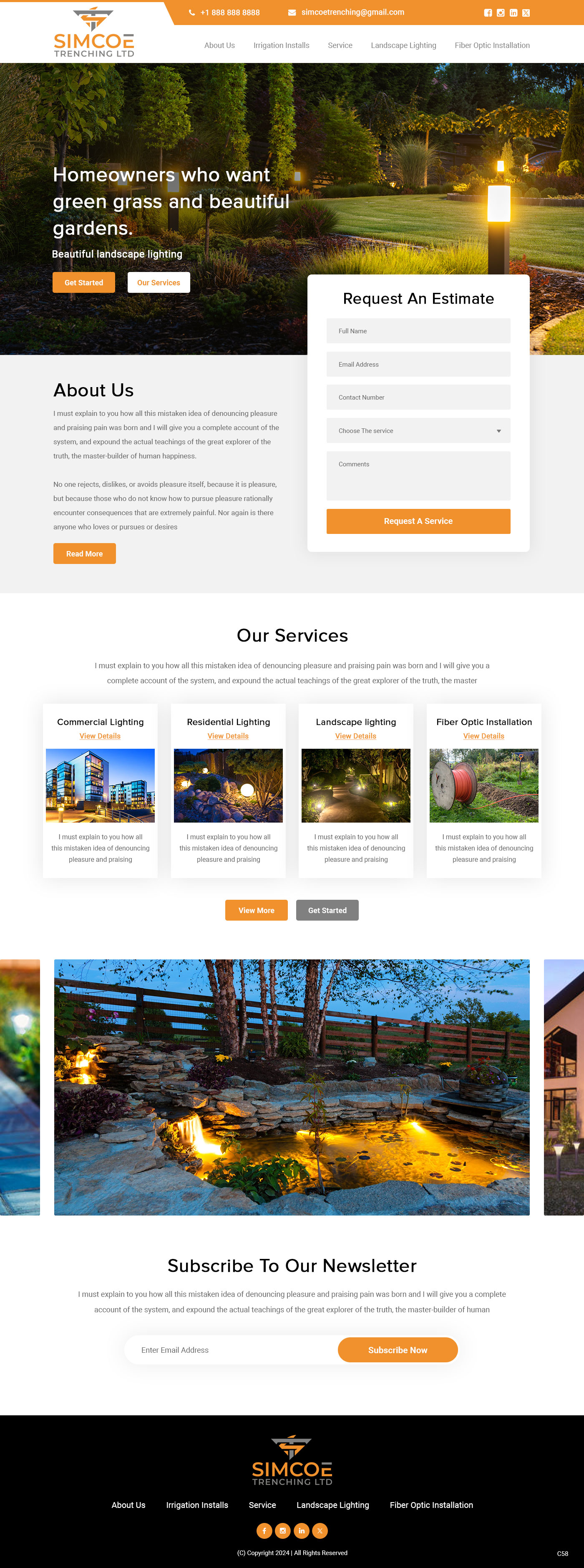 Web Design par pb pour Simcoe Trenching LTD. | Design #32096656