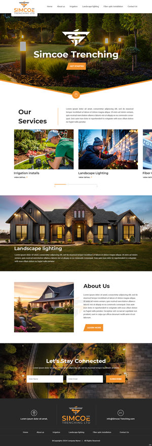 Web Design by pb for Simcoe Trenching LTD. | Design: #32096657
