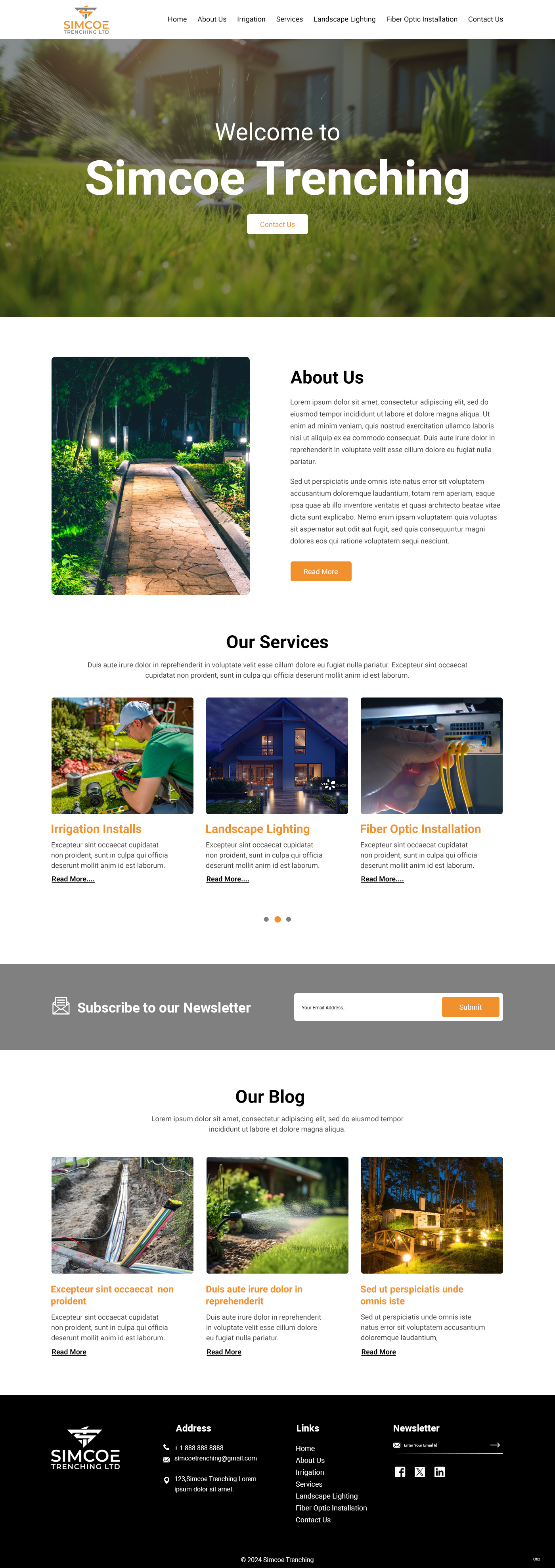 Diseño Web por pb para Simcoe Trenching LTD. | Diseño #32096658