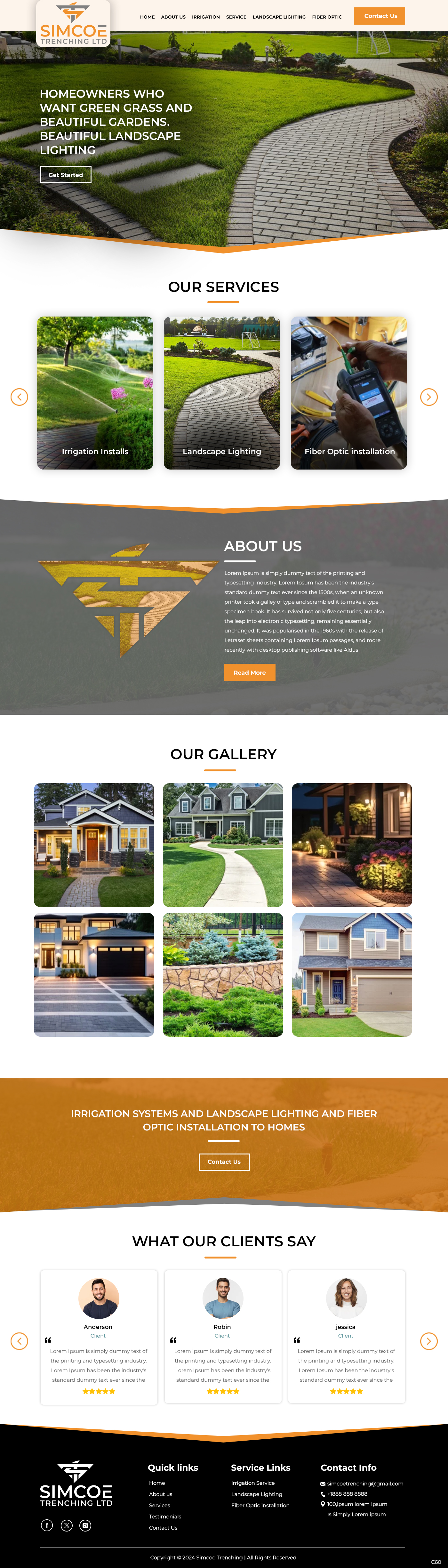 Web Design by pb for Simcoe Trenching LTD. | Design #32096659