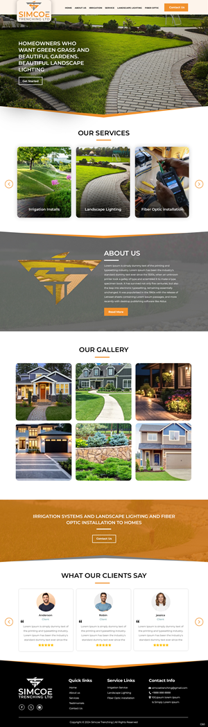 Web Design by pb for Simcoe Trenching LTD. | Design: #32096659