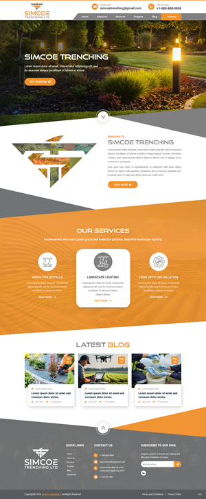 Web Design by pb for Simcoe Trenching LTD. | Design: #32096666