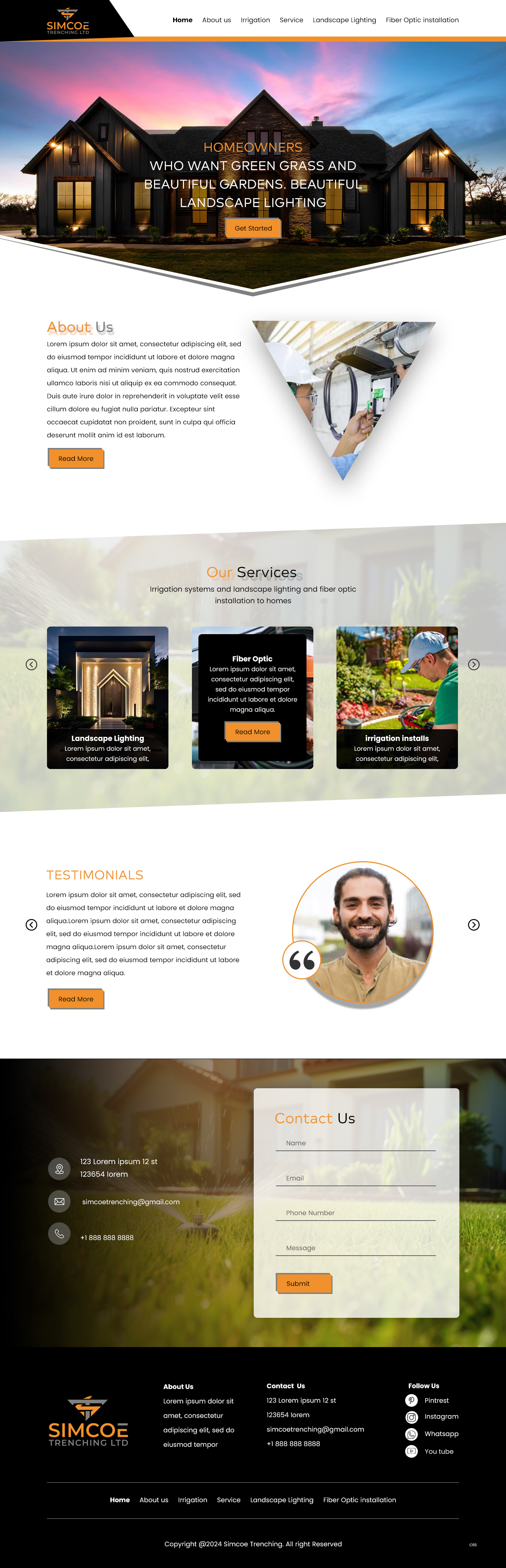 Web Design by pb for Simcoe Trenching LTD. | Design #32096667