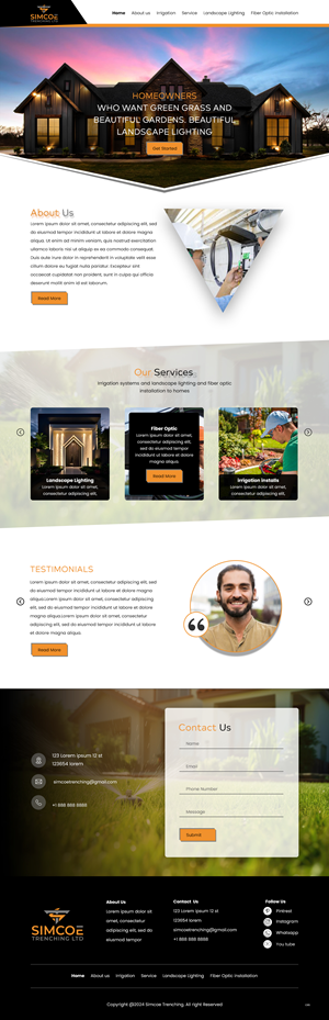 Web Design by pb for Simcoe Trenching LTD. | Design: #32096667