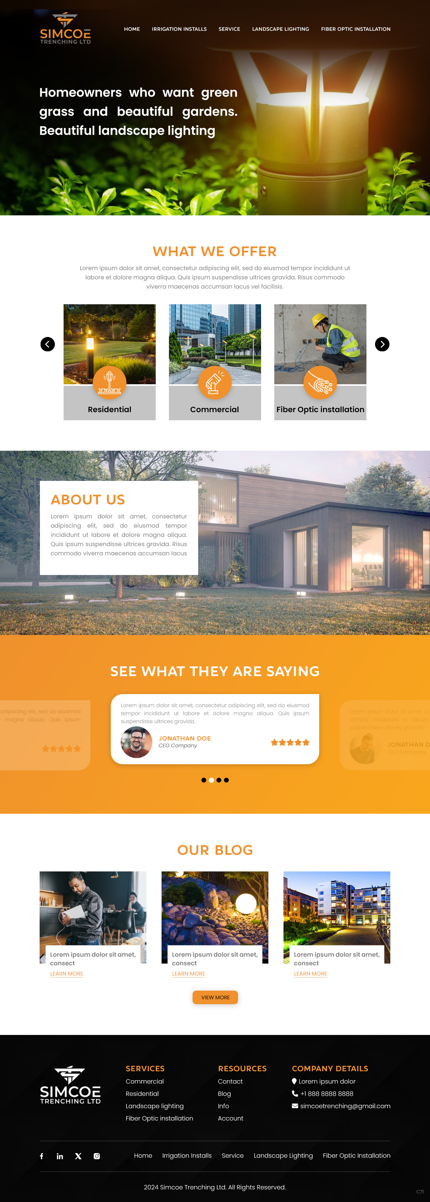 Web Design by pb for Simcoe Trenching LTD. | Design #32096668
