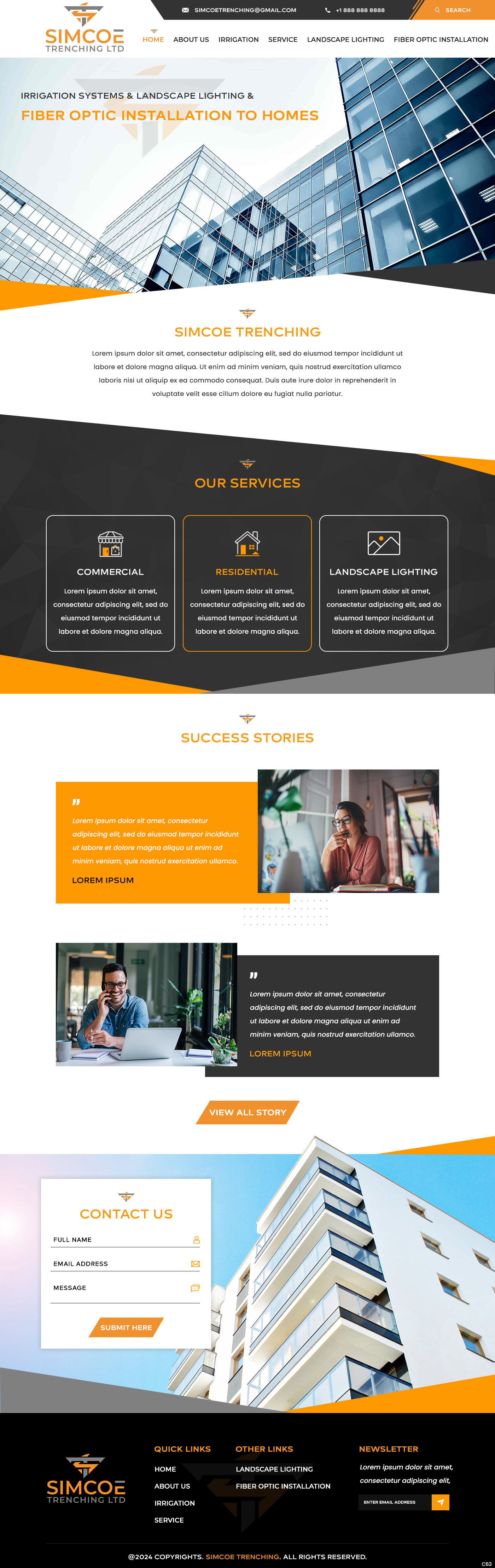 Web Design by pb for Simcoe Trenching LTD. | Design #32096669