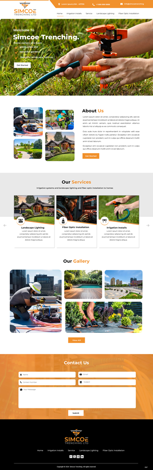 Web Design by pb for Simcoe Trenching LTD. | Design: #32096671