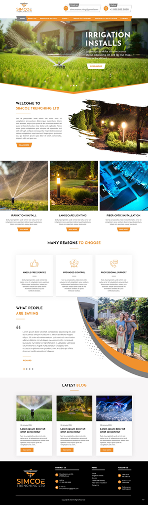 Web Design by pb for Simcoe Trenching LTD. | Design: #32096673