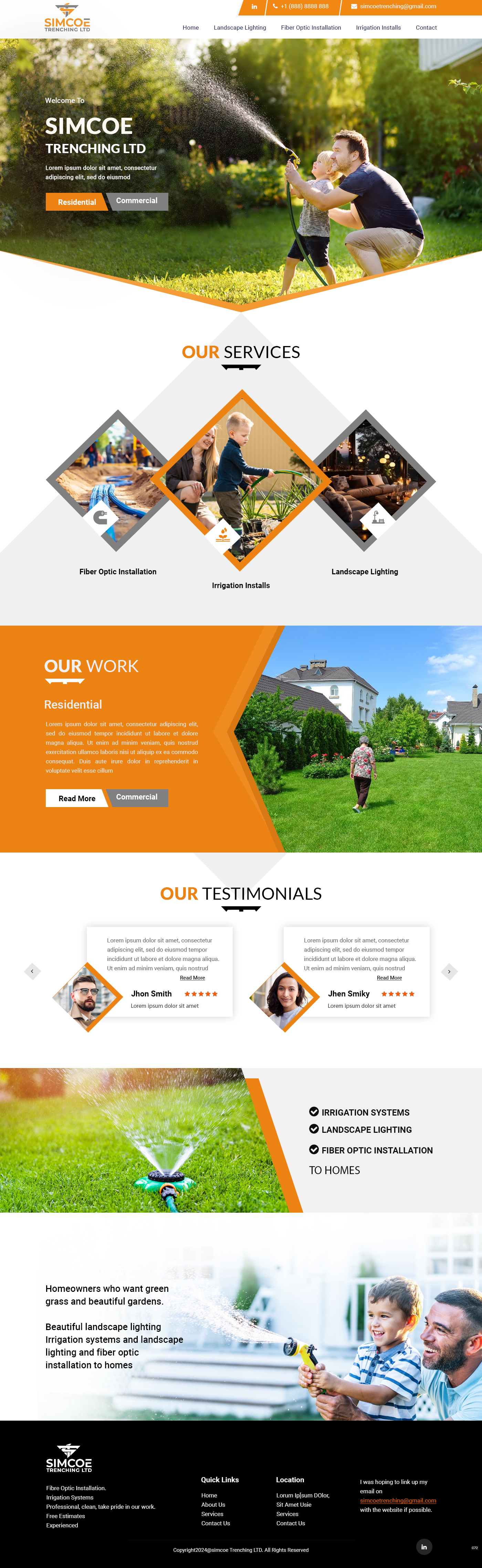 Web Design by pb for Simcoe Trenching LTD. | Design #32096674