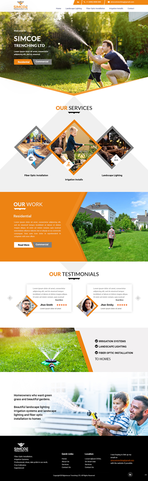 Web Design by pb for Simcoe Trenching LTD. | Design: #32096674