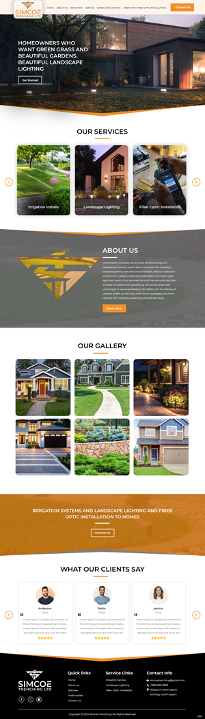 Web Design by pb for Simcoe Trenching LTD. | Design: #32102321