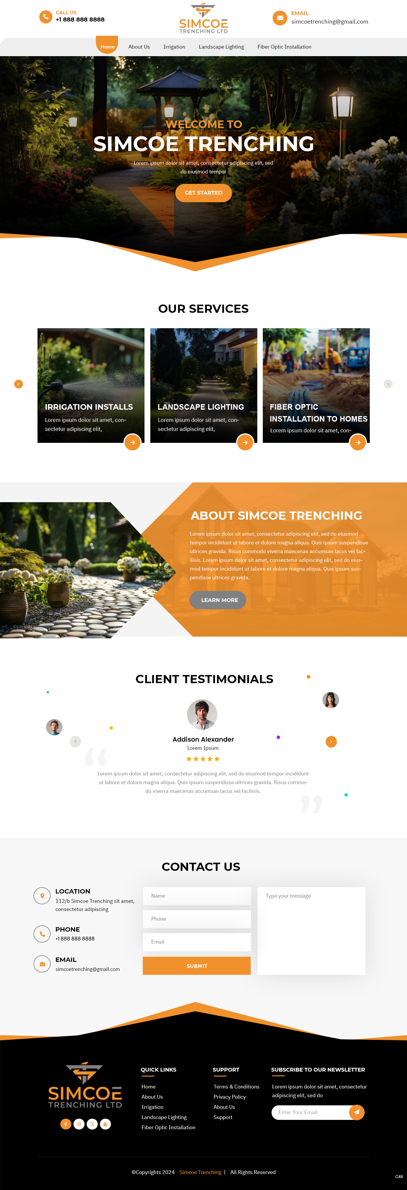 Diseño Web por pb para Simcoe Trenching LTD. | Diseño #32102322