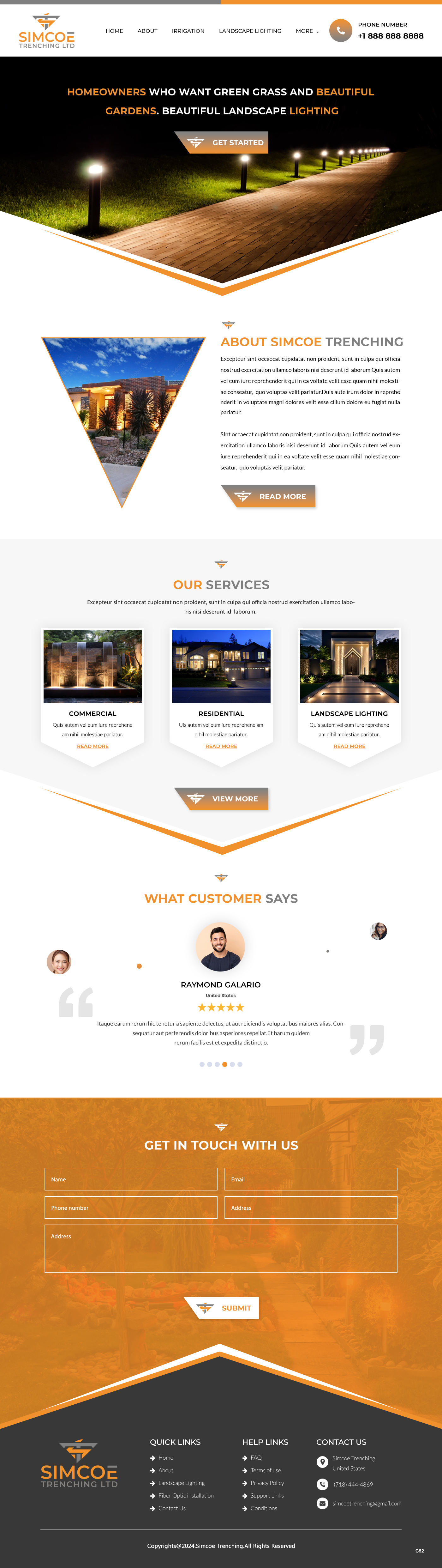 Web Design by pb for Simcoe Trenching LTD. | Design #32102323