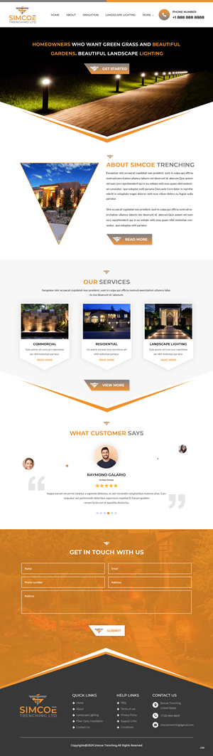 Web Design by pb for Simcoe Trenching LTD. | Design: #32102323