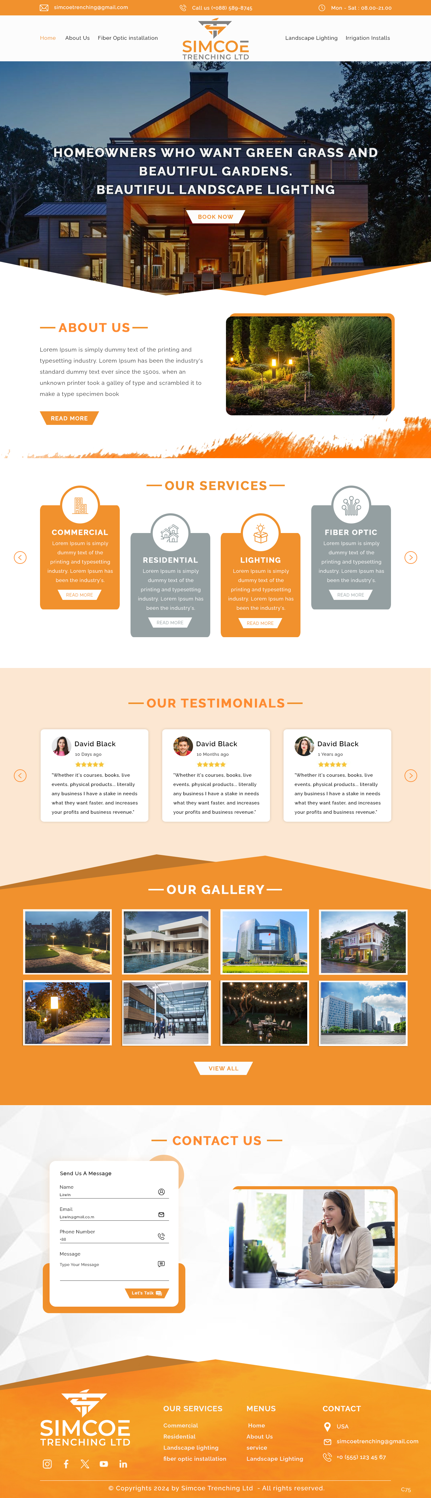 Web Design by pb for Simcoe Trenching LTD. | Design #32102325